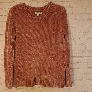 ORVIS Size medium Dusty Pink Chenille Soft Tunic Pullover Sweater